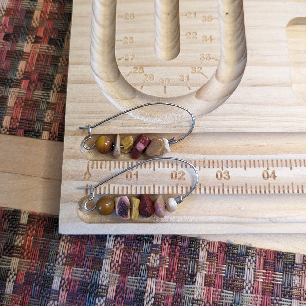Mookaite (Australian Jasper) Earrings - Picture 6 of 6